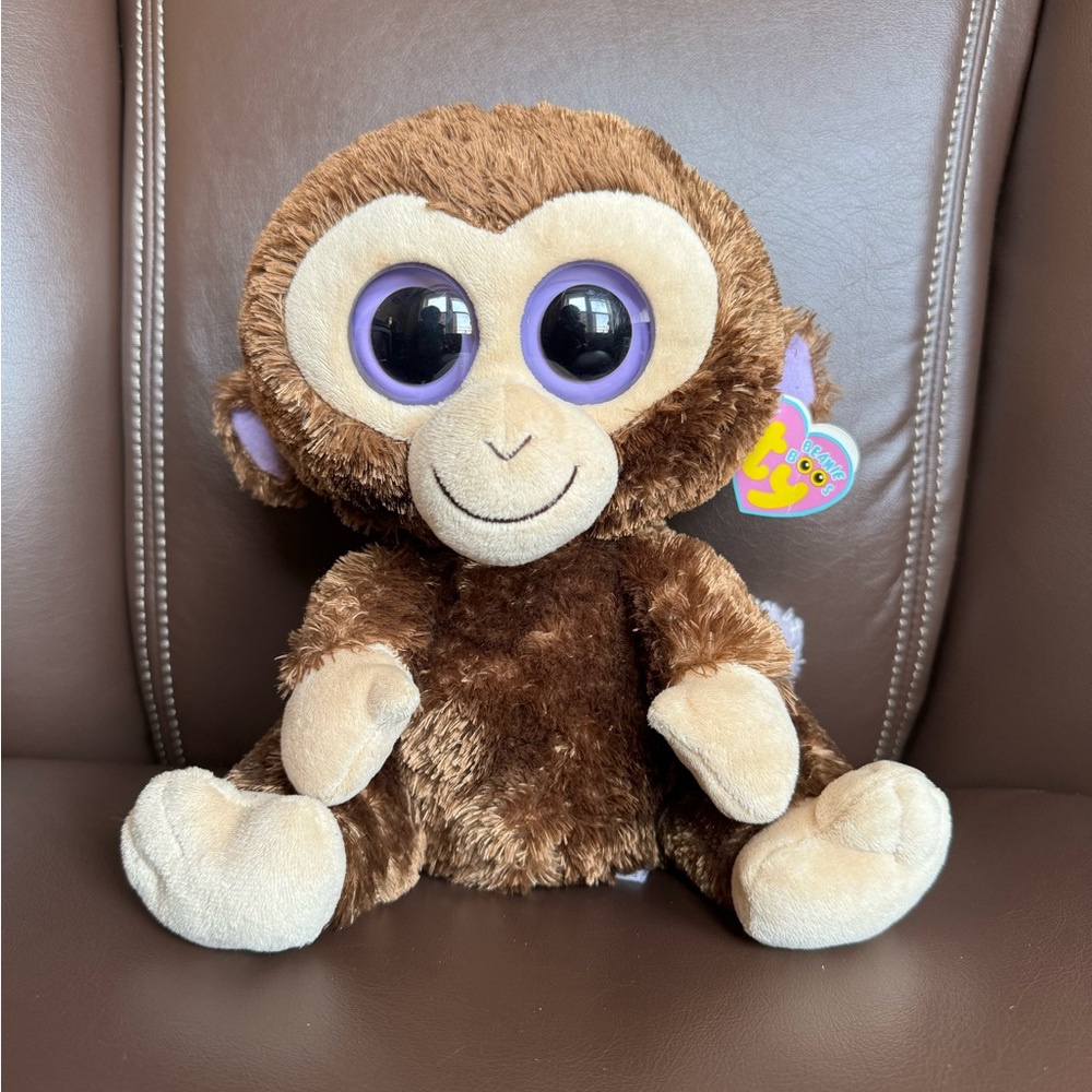 The Beanie Boo Buddies Collection TY Beanie Plush Coconut Monkey 9 inch 2010
